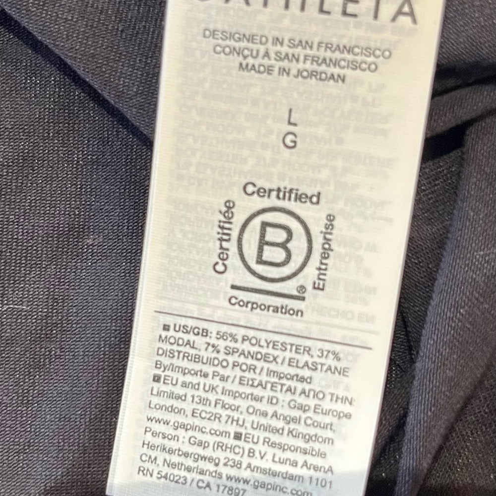 NWT - Athleta - With Ease Sport Racerback Tank - Women's - Size L - Black Color - Picture 10 of 12